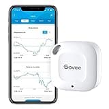 Govee Bluetooth Hygrometer Thermometer, Wireless Thermometer, Mini Humidity Sensor with Notification Alert, Data Storage and Export, 262 Feet Connecting Range