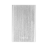 PrecisGear Portable 1TB External Hard Drive 25 Inch Play Metal Storage Tablet Compatible with Devices(Silver)