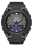 CakCity Men's Watches Sports Outdoor Waterproof Military Black Tactical Watch Date Dual Time World Time Backlight Alarm Stopwatch Timer