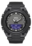 CakCity Men's Watches Sports Outdoor Waterproof Military Black Tactical Watch Date Dual Time World Time Backlight Alarm Stopwatch Timer