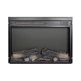 23 Inch Ultra Thin Electric Fireplace Insert, 5000 BTU Freestanding & Embedded Fireplace Heater with Realistic Flame, Remote Timer, Overheat Protection, CSA/UL Certified for Indoor Use