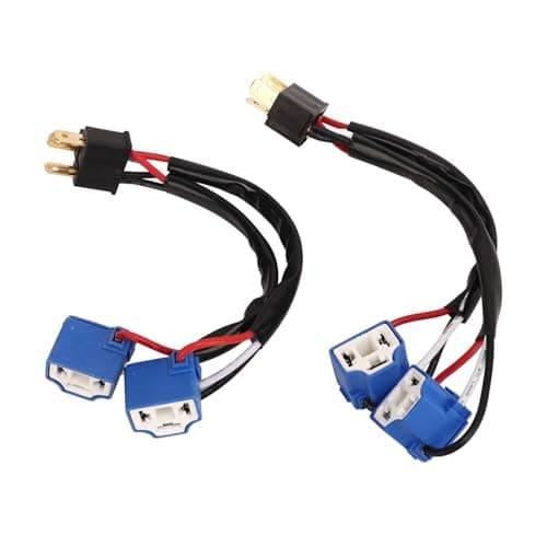 2 Pcs H 4 9003 Headlight Wire Harness Sockets Male to Female Way Splitter Wiring for Truck Pickup L/E/D Cable pl-UG