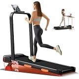 LONTEK 15% Incline Walking Pad Treadmill, Foldable Treadmills for Home