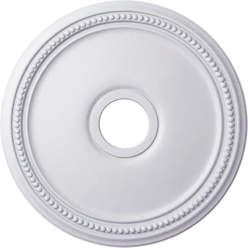 Ekena Millwork CM18DI Diane Ceiling Medallion, 18"OD x 3 5/8"ID x 1 1/8"P (Fits Canopies up to 5 3/8"), Factory Primed
