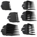 Professional Cutting Blade Guard for Andis Incline RACA-2 only,6X Combs Clipper Guides Replacement - 1/16" to 1/2" (Black)