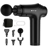 Youdgee Massage Gun, Professional Deep Tissue Percussion Muscle Massager for Athletes with 30 Speeds & 6 Heads, Quiet Handheld Back Neck Shoulder Body Mini Massager