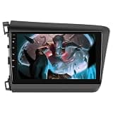 4g+128g Android 15 Car Radio for Civic, Rimoody Car Stereo Wireless Carplay Andorid auto
