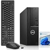 Dell Precision 3431 Computer | 16GB DDR4 Memory | 512GB SSD | Intel Core i7-8700 8th Gen| Windows 11 Pro | Wireless Keyboard & Mouse | Built-in Wi-Fi | Workstation Desktop PC (Renewed)