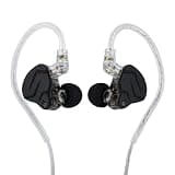 Linsoul KZ ZSN PRO X Dual Driver 1BA+1DD Hybrid Metal Earphones HiFi in-Ear Monitor with Detachable Recessed 2Pin Cable,Zinc Alloy Panel (Without Mic, Grey)