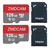 2 Pack 128GB Micro SD Card with Adapter, High-Speed Micro SD Card, UHS-I U1 C10 A1 Memory TF Card Up to 90MB/S for Smartphones/Tablets/Cameras/Car Audio/Game Consoles