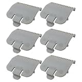 HOTIOGA Set of 6 Guards Replacement for W*AHL Clipper Guards Set Clippers #3137-101, Size 1/2-1/16''(1.5mm),Grey Comb for Hair Cutting Tools
