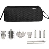 KarSyon Shark Flex Style Case for Dyson Airwrap Hair Dryer Brush Revlon Hair Tools Travel Bag Carrying Case Flat Curling Iron Organizer (Black)