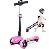 Electric Scooter for Kids Ages 3-12, 3 Adjustable Heights, 5MPH Safe Speed