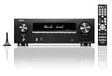 Denon AVR-X1800H 7.2 Channel AV Stereo Receiver - 80W/Channel, Wireless Streaming via Built-in HEOS, WiFi, & Bluetooth, Supports Dolby Vision, HDR10+, Dynamic HDR, & Home Automation Systems