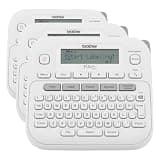 Brother P-Touch PTD220 Home/Office Everyday Label Maker | Prints TZe Label Tapes up to ~1/2 inch White (Pack of 3)