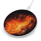 Roaring Flame Wireless Charger Magnetic Phone Induction Charger 10w Fast Wireless Charging Station Compatible with iPhone 17 16 15 14 13 12 Pro Max Samsung Galaxy S25 S24 S23