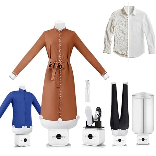 Airoflux Ironing Machine, Automatic Hot Air Dryer Machine, Hands-Free Clothes Wrinkle Remover, Fast Drying for Shirts and Pants,Gentle on All Fabrics,Portable and No Water Plumbing Required