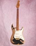 Rhxflame 6 Strings Black One Rhxflame Road Worn Electric Guitar, Alder Body, Gold Hardware, Roasted Canada Maple Neck & Fingerboard, Rounded End Frets, Tremolo Bridge, Vintage Tuners