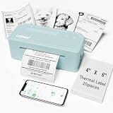 Labeer Bluetooth Thermal Label Printer, Printer+20 Pieces Thermal Paper