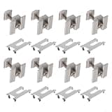 8 Pack Solar Photovoltaic Bracket Medium Voltage Block Conductive Sheet Aluminum Alloy Fastener for Secure Panel Installation Ground Mount System(30mm)