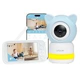litokam 4MP Baby Monitor with Camera and Audio, 5-inch 1080P Split-Screen, No WiFi & 5G/2.4G WiFi, Remote Pan-Tilt-Zoom, Night Vision, VOX, Temperature Sensor, 2-Way Talk, 7 Lullabies, 1000ft Range