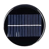6V 0.8W Round Solar Panel for DIY Projects - 10cm Solar Charging Board for Solar Lights and Small Devices