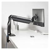 NYTFHMS Monitor Stand Single Monitor Stand Arm Gas Spring Monitor Desk Mount Stand with Dual USB Ports Heavy Monitor Mount for 17"-49" Screen, Hold Up to 39.6Lbs Tv Stands