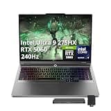 Lenovo Legion 5 16" WQXGA 240Hz Gaming Laptop, Intel Ultra 9 275HX, 32GB DDR5, 3TB Storage (2TB SSD+1TB Docking Station Set), NVIDIA GeForce RTX 5060, 24-Zone RGB Backlit Keyboard, Win 11 Pro, Gray