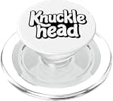 Knucklhead Black n White Text PopSockets PopGrip for MagSafe