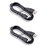 GlamSavvyFZ 2 pcs Mini USB Charger Cable for TI-84 Plus CE Calculator, 3.3ft Replacement Charging Compatible with TI-84 Plus, TI-84 Plus CE, TI-Nspire CX,TI-83 TI-85 TI-89 – Durable & Fast Charging