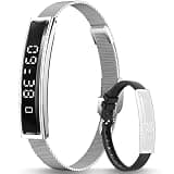 PAKRYS Smart Bracelet for Men Women with 2 Bands, Fitness Health Tracker, 24/7 Heart Rate/Pressure Detection/Sleep Monitor, 5ATM Waterproof Fashion Wristband with Multiple Sport Modes Android iOS