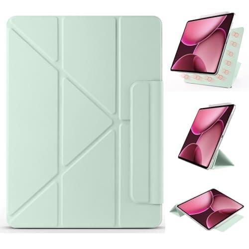 Compatible with Oppo Pad3 Pro 12.1" (2024) Slim Powerful Magnetic Case, 4 Standing Angles Shockproof Cover with Auto Wake/Sleep,Supports Pencil,Green
