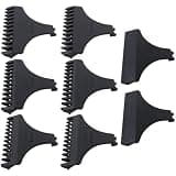 HOTIOGA 1/2/3mm Limit Comb+Scratch Protection Cover, 2 Sets, Black Hair Clipper Limit Comb Set Attachments for Universal Trimmer Guards for Men for Professional Barber Use