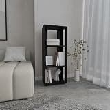 agnixnaf 3 Tier Bookcase, Black Bookshelves Storage, Modern, for HomeOffice