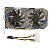TZLMWDFRWG Graphics Card, 4GB GDDR5 128Bit Video Game Graphics Card GPU for PC Displayport DVI D Dual Fan Cooling System
