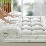 LIANLAM Mattress Topper California King Size - 1500GSM 3D+7D Down Alternative Fill 3 in Pillow Top Mattress Pad, Viscose Made from Bamboo Cover, Extra Firm for Back Pain,6"-18" Deep Pocket (72"x84")