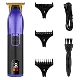 DAXXIN Hair Clippers, Professional Barber Clipper for Men Cutting Rechargeable Electric Hair Trimmer Wet Dry Haircut Home Appliance(Purple)