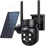 Heyall Security Cameras Wireless Outdoor: 2K Color Night Vision Spots Intruders Up to 33 Feet Away Solar Panel Powers 1-3 Months Two-Way Audio Warns Trespassers Instantly Wire-Free Setup