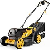 40V Cordless Lawn Mower Compatible with Dewalt 2x20V MAX Battery, 14 Inch Electric Lawn Mower with 35L Grass Bag, 6-Position Height Adjustment, Foldable Push Mower for Yard (Tool Only)