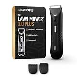MANSCAPED® The Lawn Mower® 3.0 Plus Groin & Body Hair Trimmer – Updated SkinSafe® Trimmer Blade, Waterproof Wet/Dry Groomer, USB-C Rechargeable, Men’s Wireless Ball Shaver, Tuxedo Black