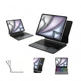 Magnetic Contact Keyboard Case 3-Pin Smart Connection Backlit Keyboard