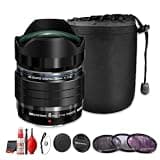 OM SYSTEM M.Zuiko Digital ED 8mm f/1.8 Fisheye PRO Lens for Micro Four Thirds, 16mm Equivalent Ultra Wide Lens, 180 Degree View, Weather Resistant (Bundle)