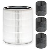 AP10 Replacement Filter Compatible with Dreame Pet Air Purifier, 3-Stage Filtration with 3 Pet-Hair Pre-Filter, HE-PA technology & Activated Carbon 2-in-1 Filter, Cleans Dust, Pet Dander, &Odors