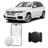 GPS Tracker for Vehicles, 1PCS Car GPS Tracker No Monthly Fee, Super Magnetic GPS Locator for Cars, Trucks with IP67 Waterproof Case, Precise Location Tracking, Stealth Tracking, iOS Only (Black)
