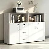 YCZYCZ Lateral File Cabinet with Lock, Metal Office Storage Cabinet, 2 Drawer Lateral File Cabinets for Home Office, A4 Letter Size, Heavy Duty Steel Filing Cabinet for Documents Storage