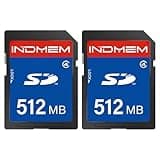 SD Card 512MB (2 Pack), Class 4 Flash Memory Cards MLC Stanard Secure Digital Cards, 512MB(2pc)