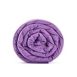 TONGDADA Kids Weighted Blanket | 40''x60'',7lbs | for Child Between 55-80 lbs | Premium Cotton Material with Glass Beads | Purple