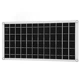 Qcwwy Solar Panel Battery Charger Solar Power Panel IP65 Wide Temp Range with USB Output for Security Cameras Doorbells Phones Fans 15W