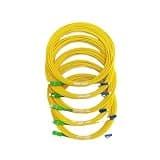 SEIRNHaBb 50PCS G657D 3.0mm Optical Fiber Cable SC Fiber Optic Patch Cord Simplex Single Mode Fiber Optic Patch Cable Yellow(1M)