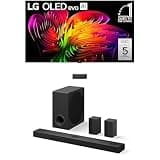 LG 83-Inch Class OLED evo W6 Wallpaper 4K TV (OLED83W6PUA, 2026) Bundle S80TR 5.1.3-Ch Soundbar, Dolby Atmos, Dolby Vision, Wow Orchestra, WOWCAST, Rear Speakers, Wireless Subwoofer